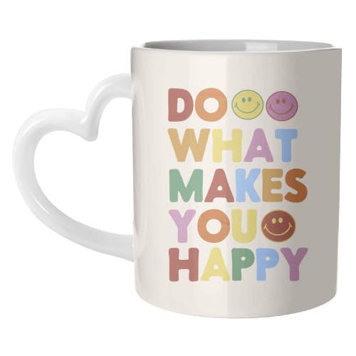 Mugs 'Do What Makes You Happy Smiley Art for wholesale by ART WOW