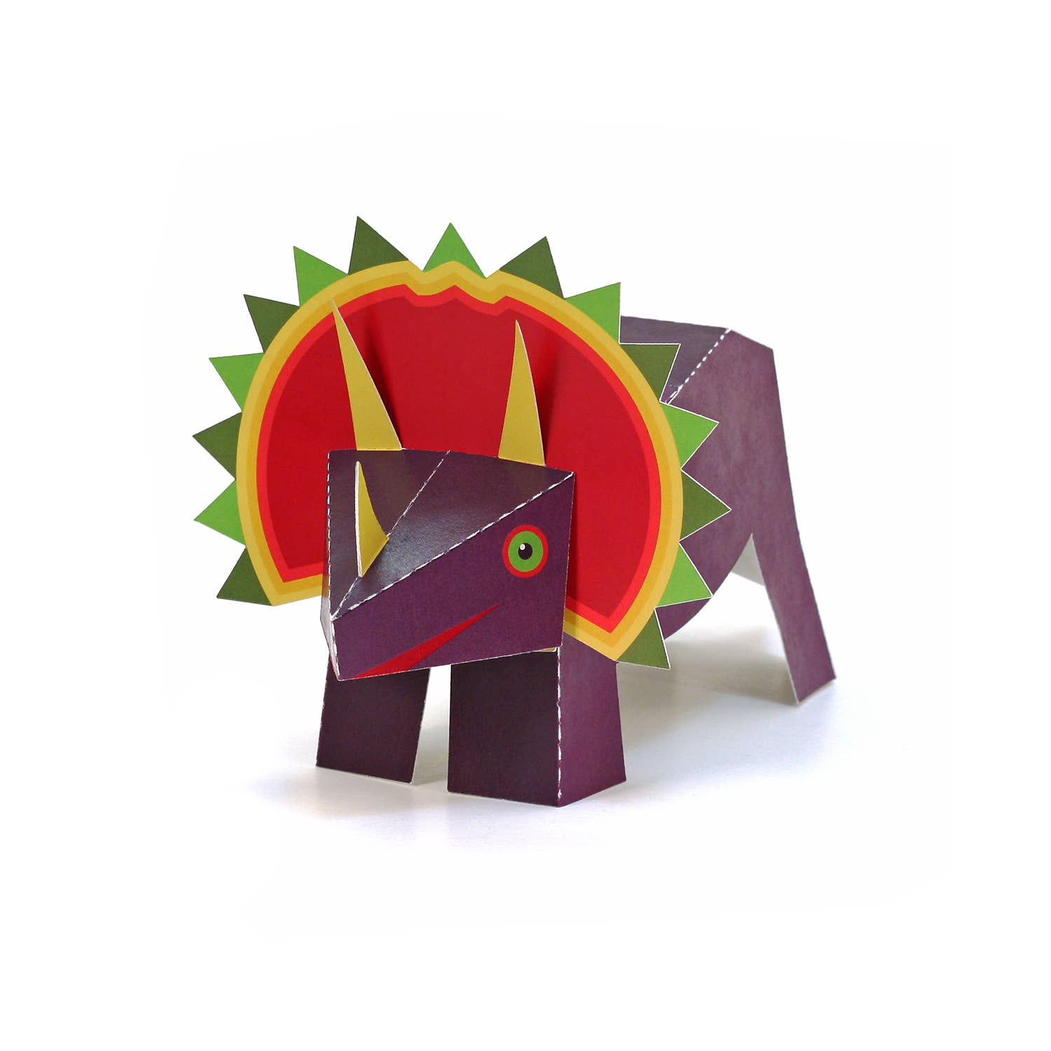 pukaca - Wholesale Toy Set - Kids - Maxi Triceratops Paper Toys3