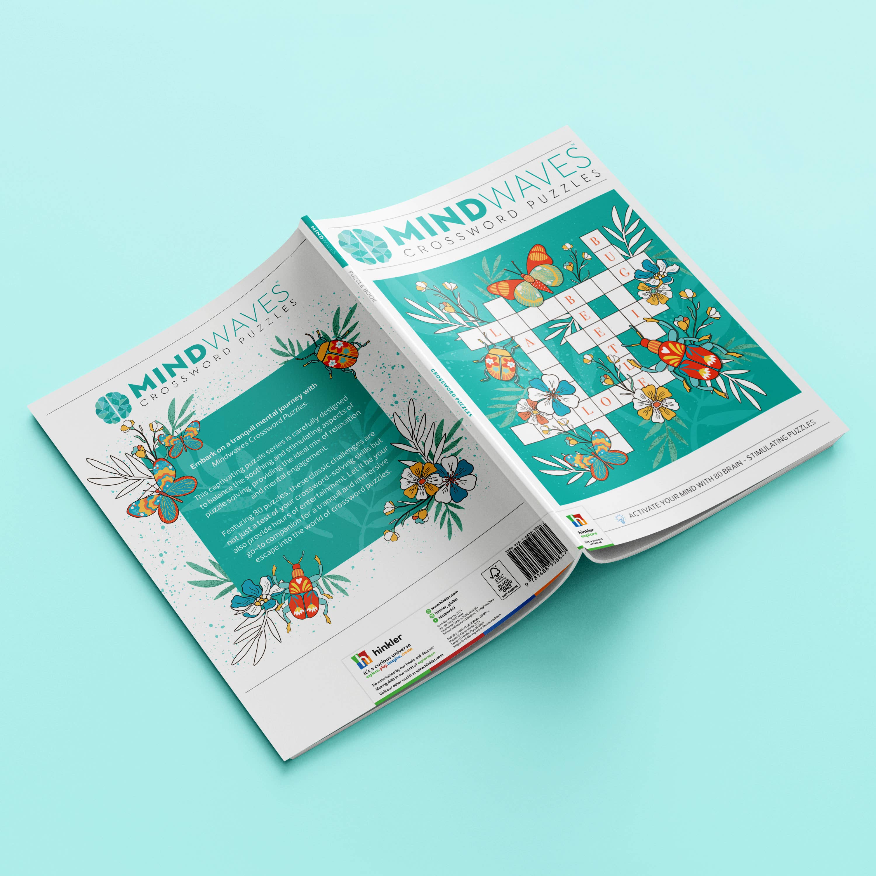Hinkler Australia - Wholesale Colouring and activity book – adult - Mindwaves Puzzle Book Crosswords3