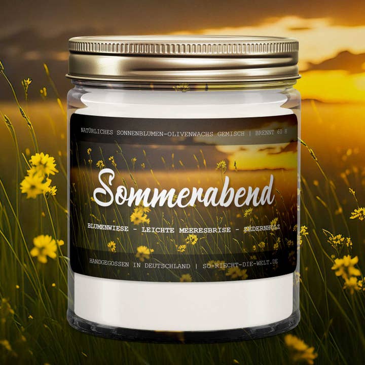 Zomeravondkaars - bloemenweide | Lichte zeewind | Zede voor wholesale door So riecht die Welt