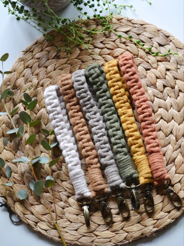 Macrame Wristlet for wholesale by Hepburn’s Crafts