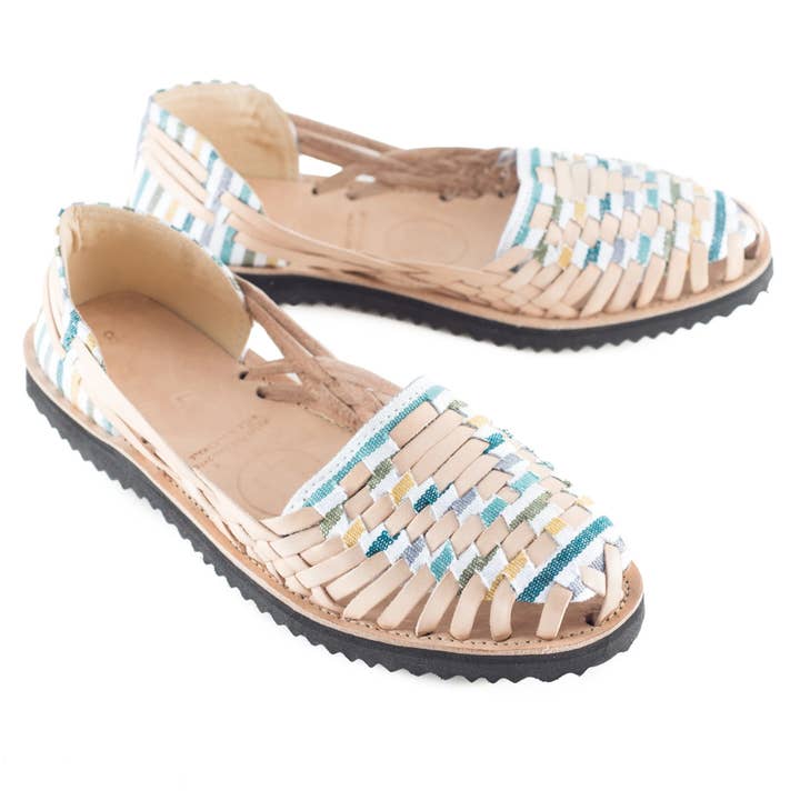 Striped Pastel Huaraches Sandal for wholesale by Ix Style