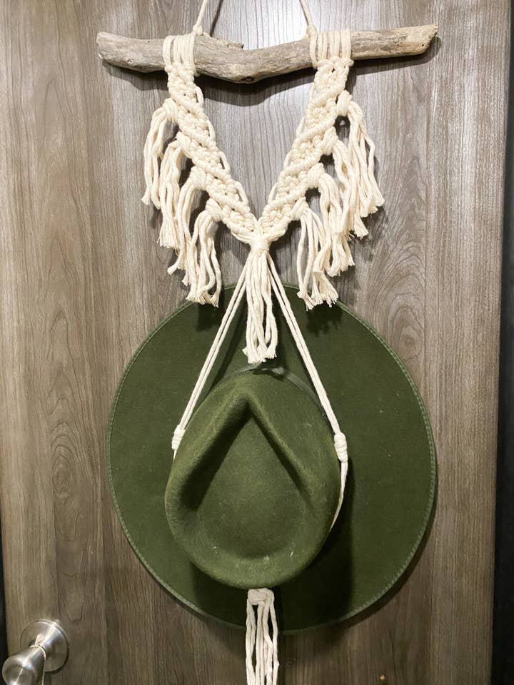 Makramee-Hutaufhänger/Wandbehang für den Großhandel von HalfwayHippieCa