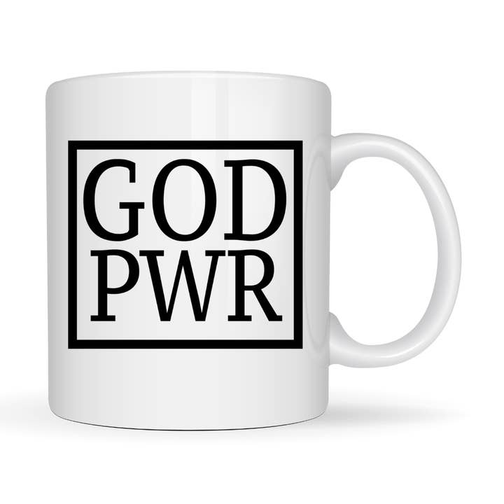 "GOD PWR" - Mug for wholesale by Rose and Daisy Gifts
