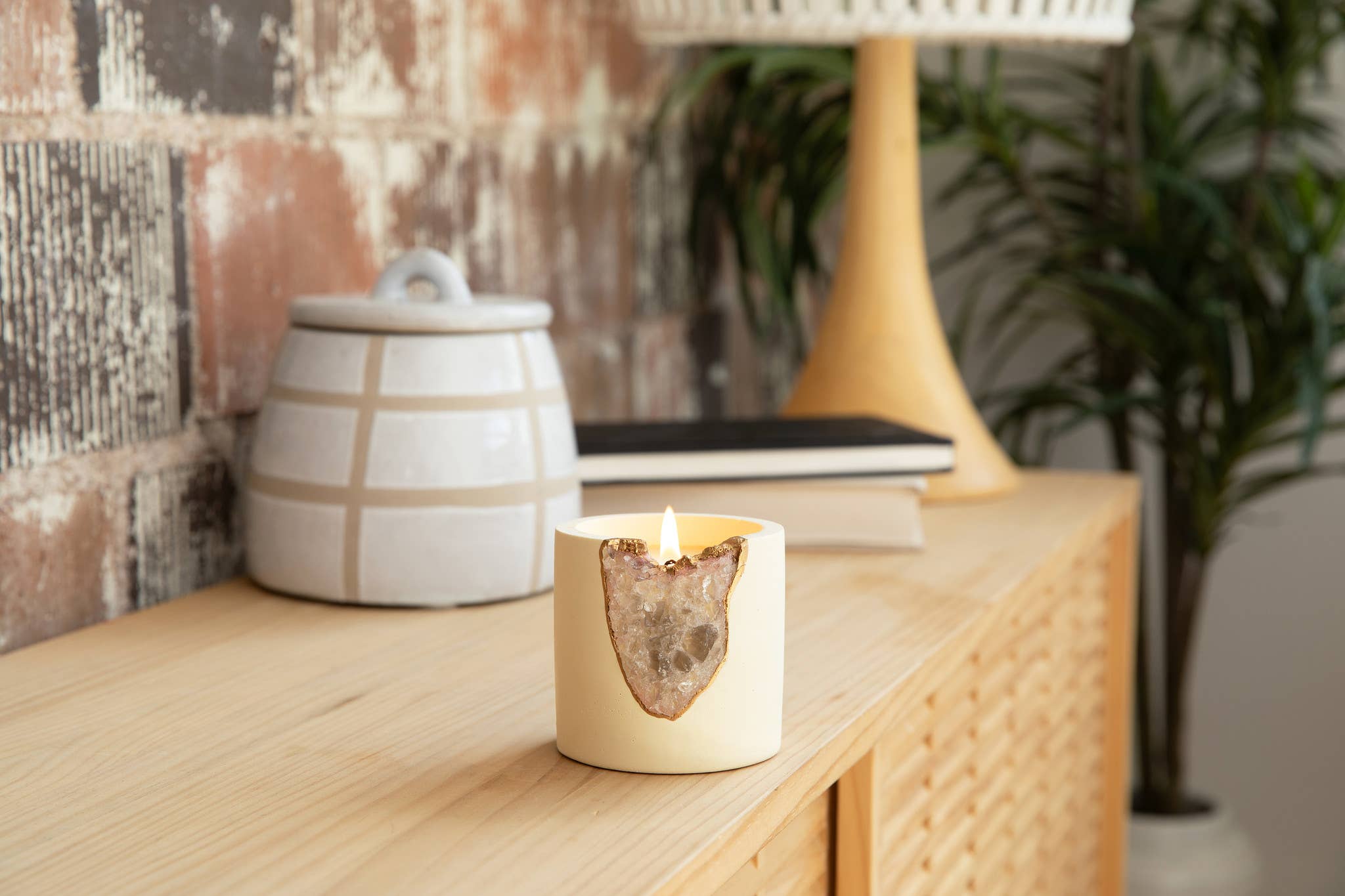 TB Fragrances - Vendita all'ingrosso Candela in vasetto - Candela Geode Citrino Soleil1