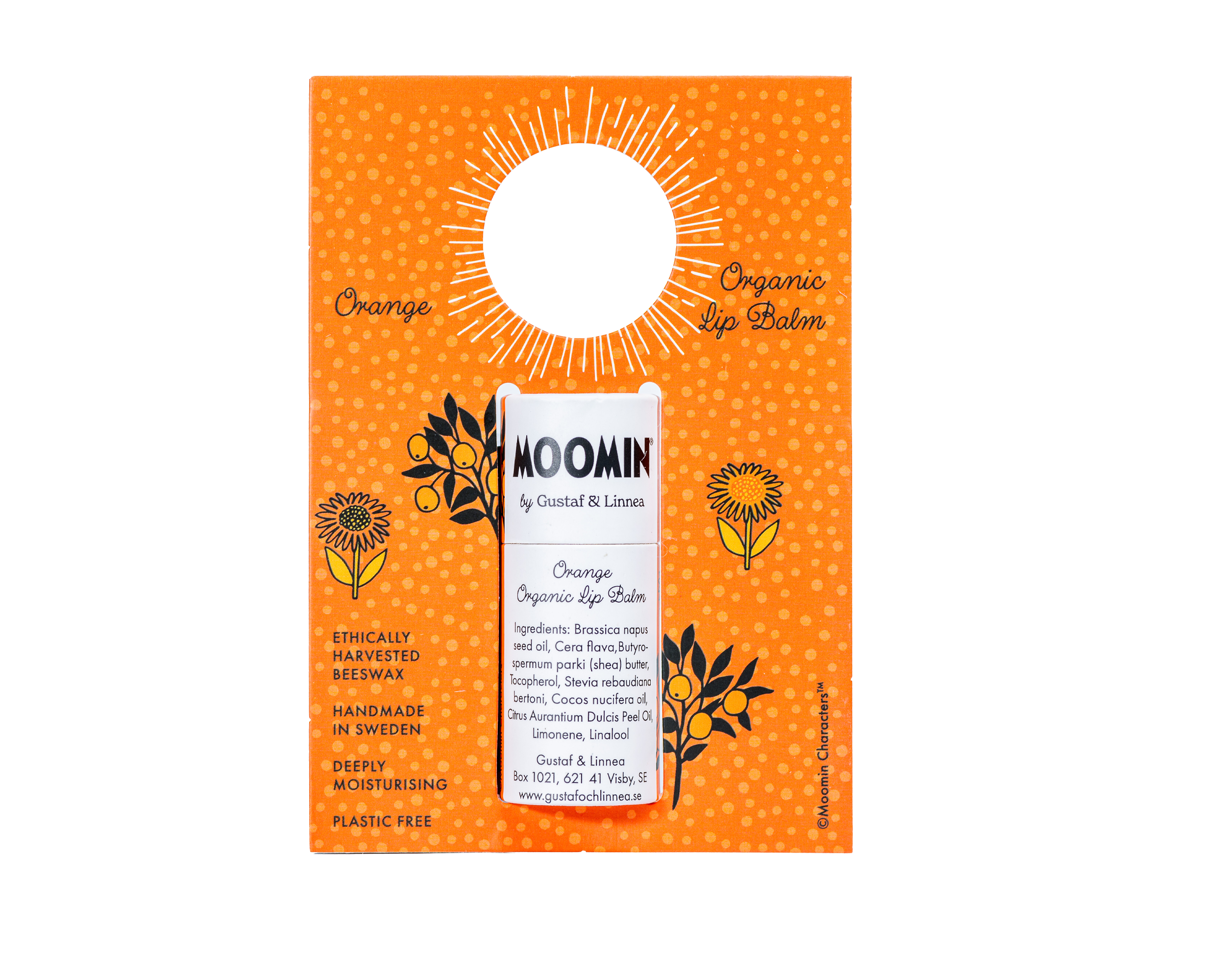 Gustaf och Linnea - Wholesale Lip Balm - Moomin by G&L - Lip balm with orange flavor4