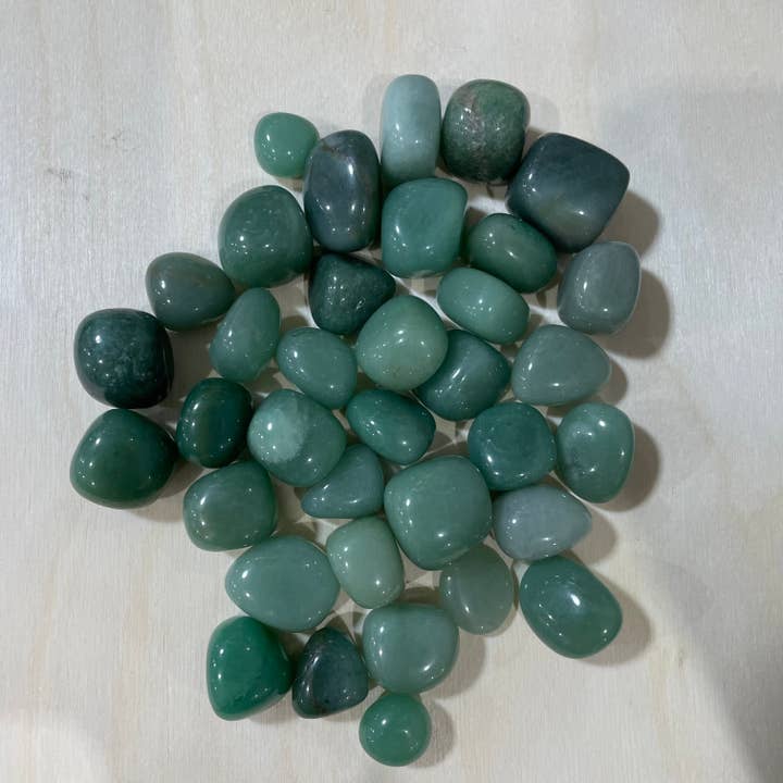 Green Aventurine Tumbled Stones – 1 LB Bulk for Crystal Shops for wholesale by Keystone Crystals