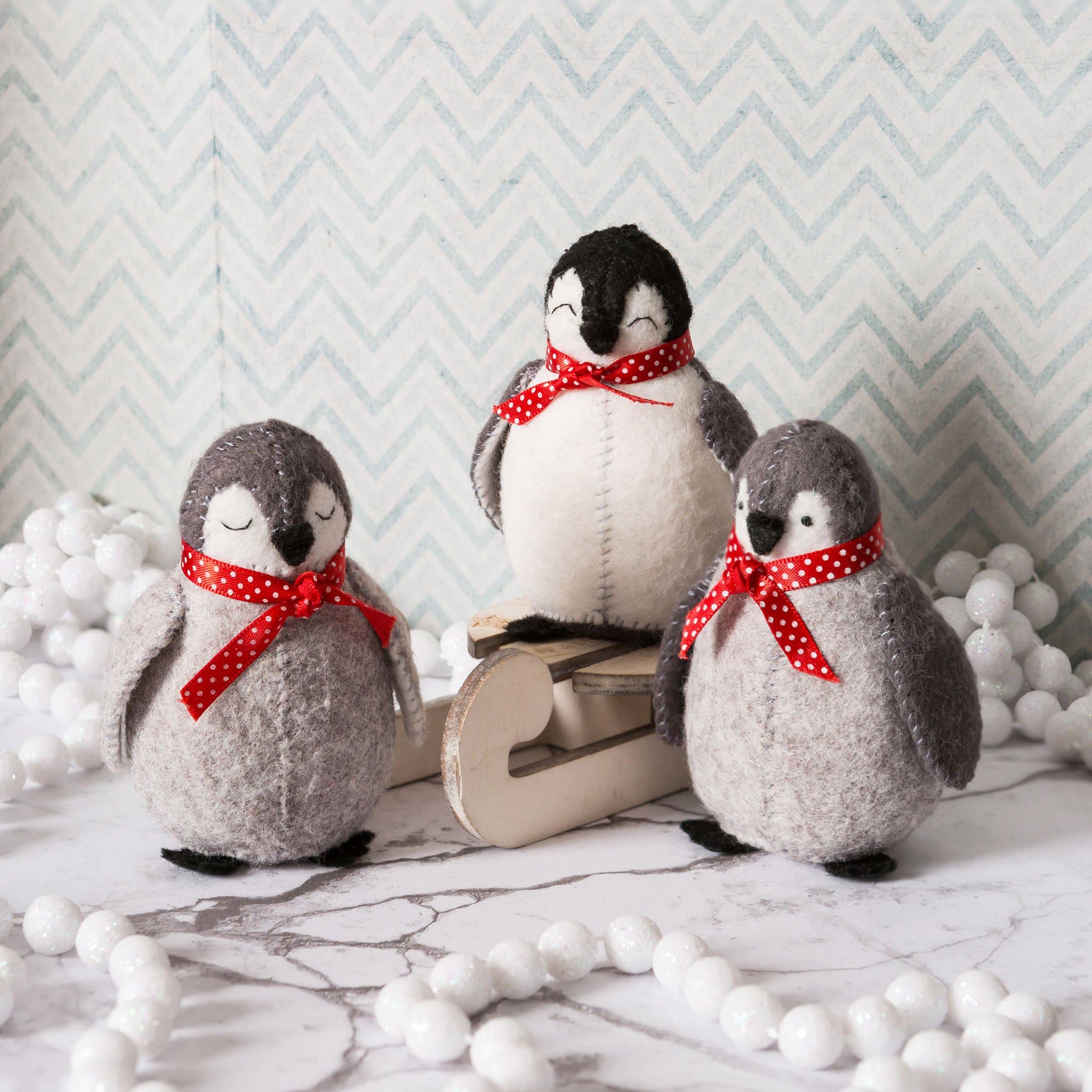 Corinne Lapierre Limited - Wholesale Craft Sewing Kit - Baby Penguins Felt Craft Kit
