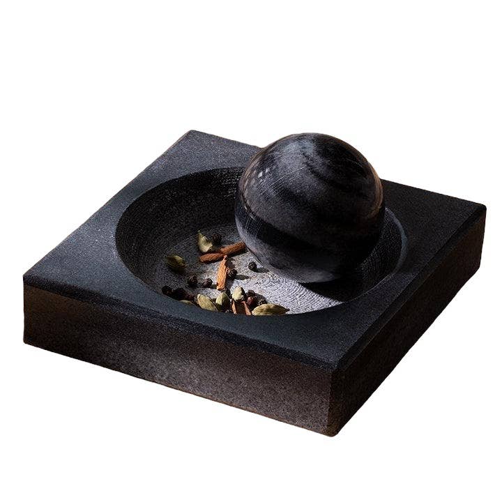 Black Marble Mortar & Pestle Bestseller / high quality for wholesale by Artisanal