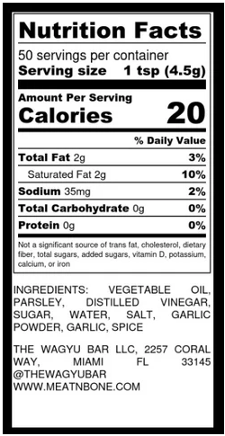 Meat N' Bone - Wholesale Sauce - GrillMaster's Chimichurri Sauce1