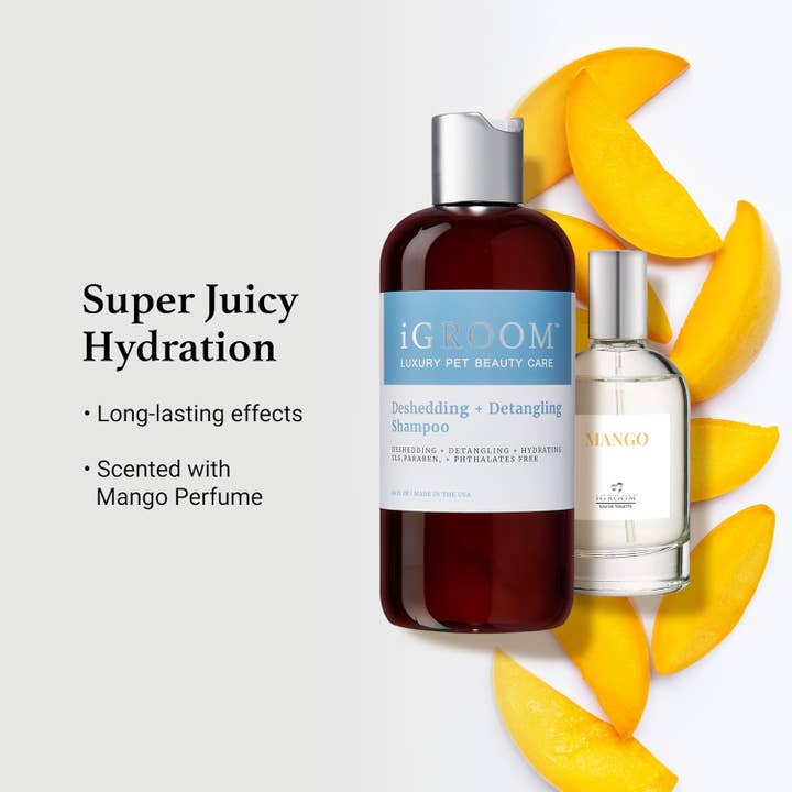 iGroom - Wholesale Pet Shampoo - Dog - Deshedding + Detangling Shampoo 16oz3