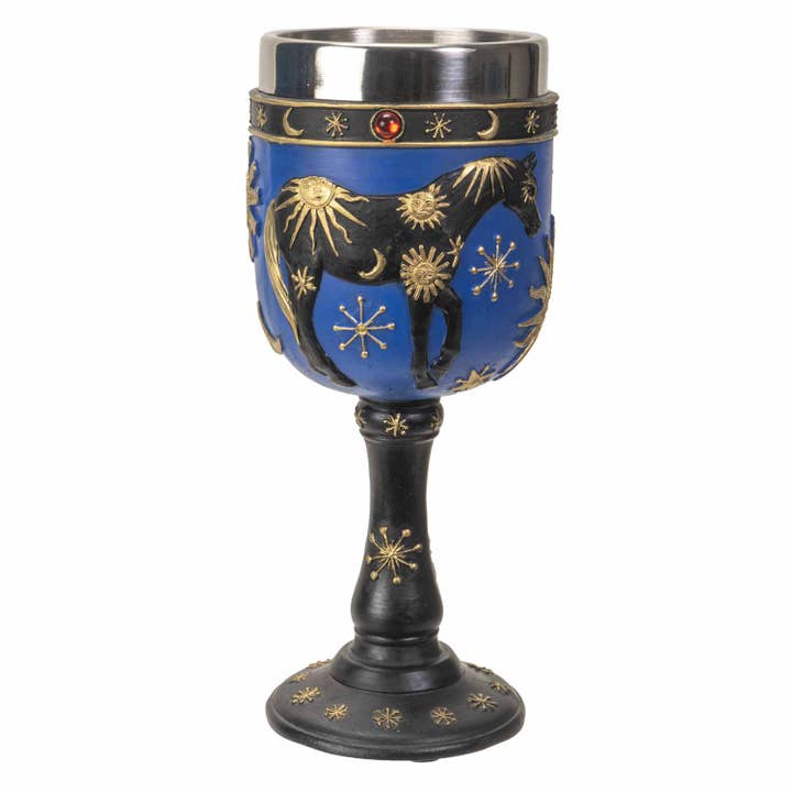 Pacific Trading - Wholesale Decorative Tabletop Object - Trail of Painted Ponies Sky of Enchantment Goblet4
