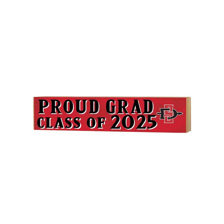 KH Sports Fan - Wholesale Desk/Tabletop Sign - 3x13 San Diego State Aztecs Class of 2025 Block Sign