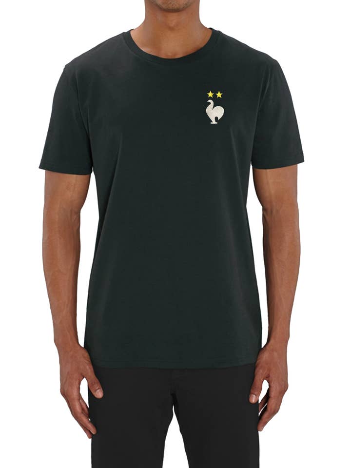 Geborduurd Rooster T-shirt voor wholesale door Foot Dimanche