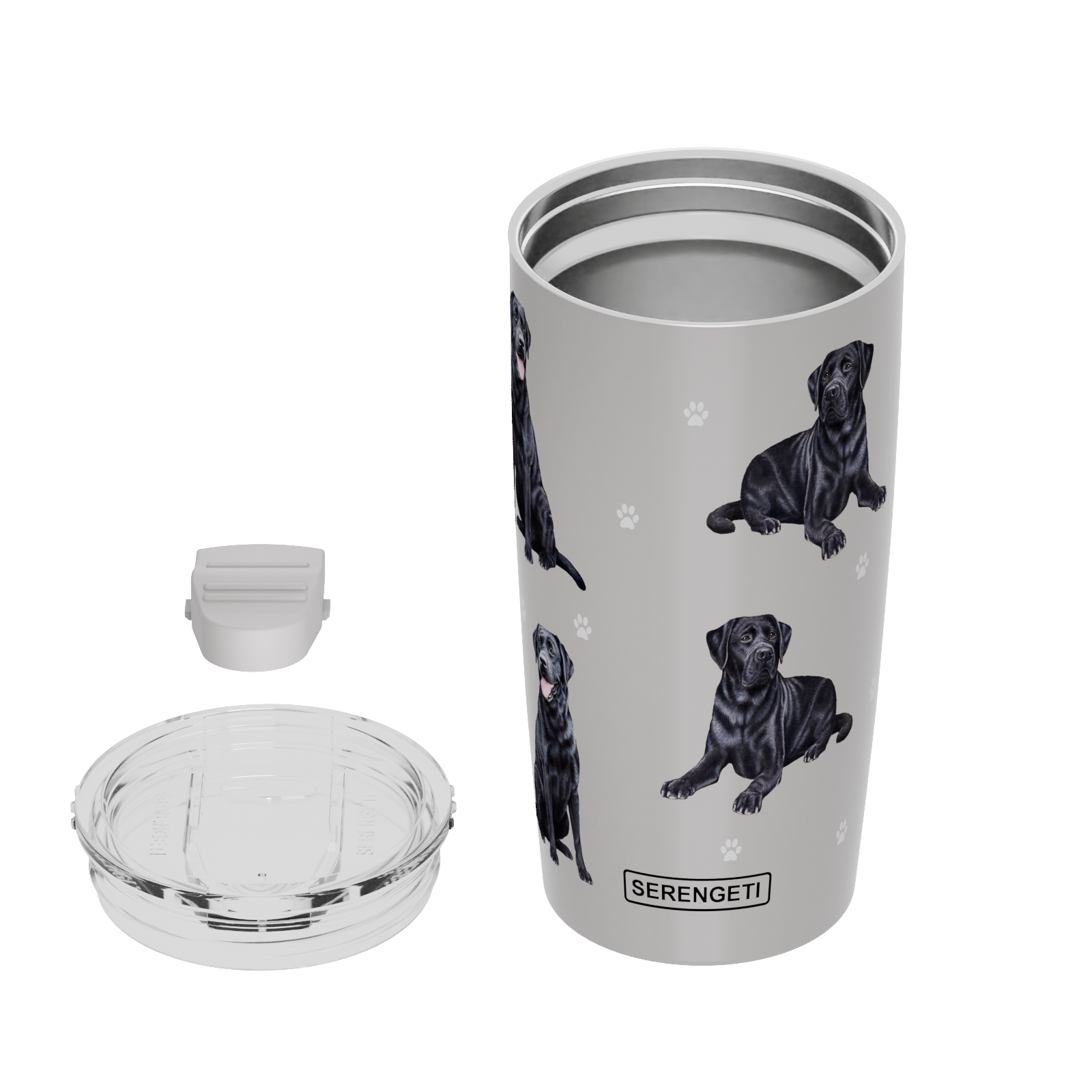 E&S Pets - Vendita all'ingrosso Bicchiere/tazza termica - Bicchiere in Labrador nero stampato in 3D, a tenuta stagna, durevole2