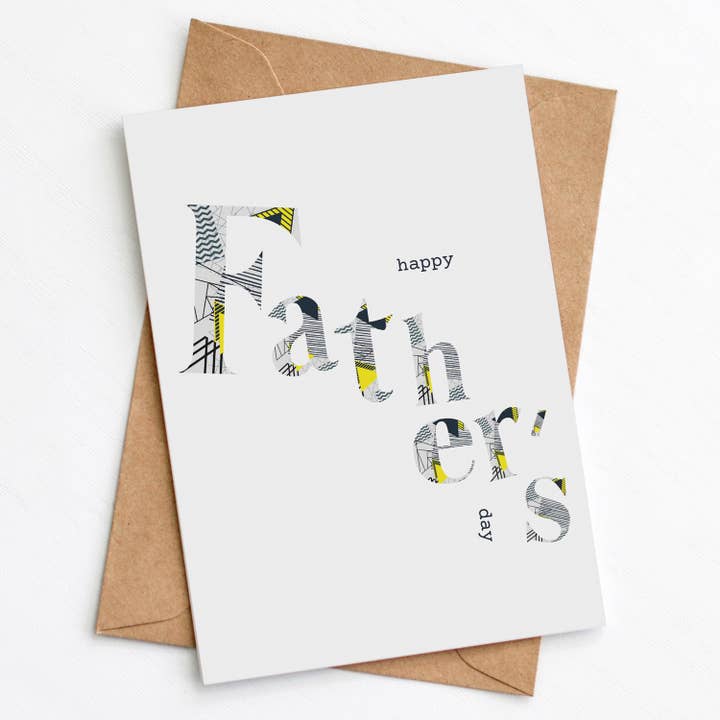 Happy Father's Day Card for wholesale by Greenwich Paper Studio