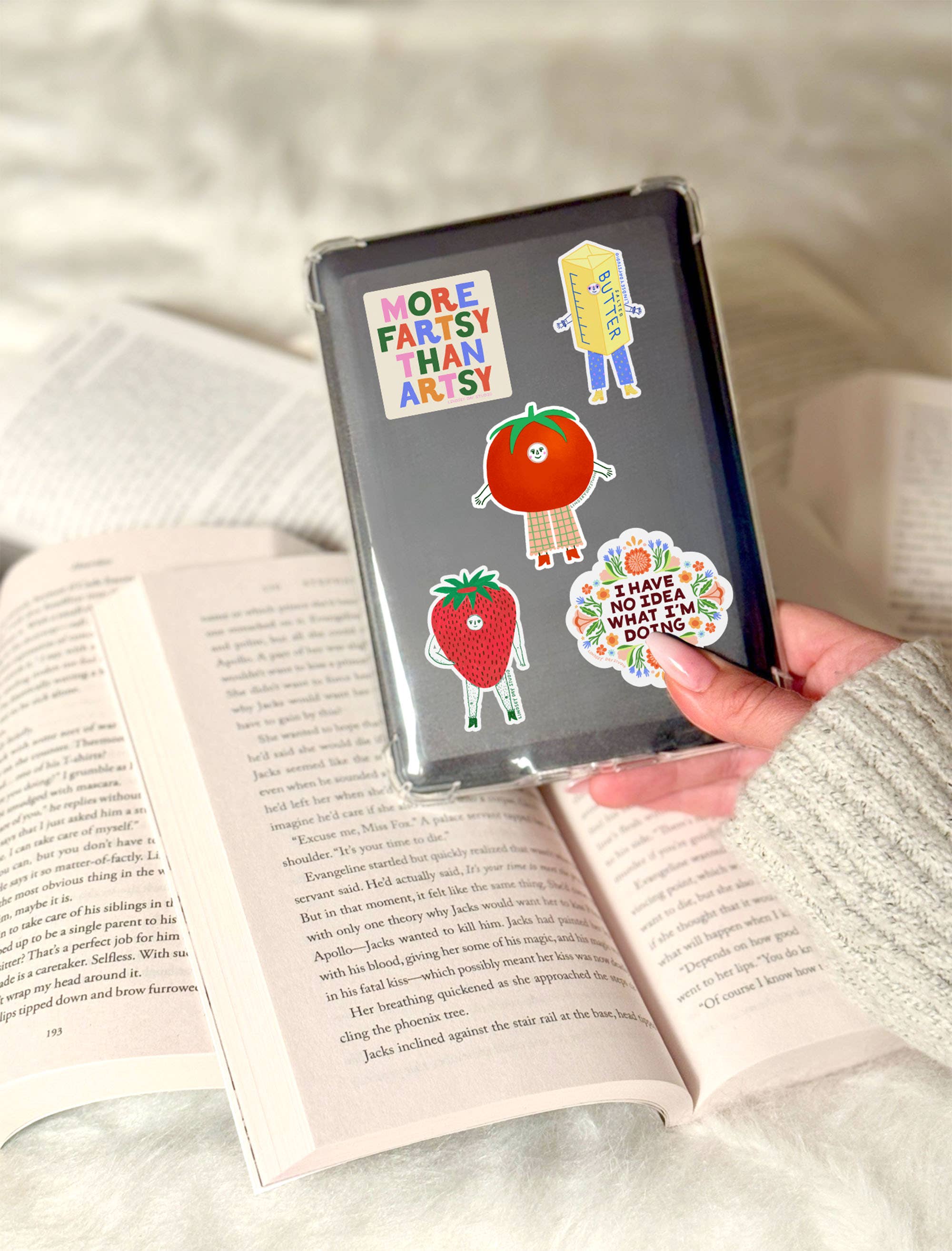 Lindsey Day Studio - Wholesale Sticker - Tammy Tomato Sticker, Funny Sticker, Food Sticker 4