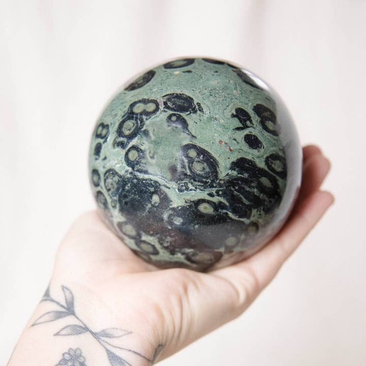 Tiny Rituals - Wholesale Spiritual Stone/Crystal - Kambaba Jasper Sphere - AAA Premium Quality40