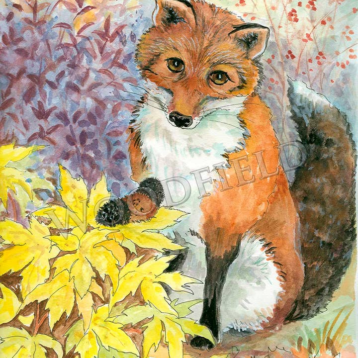 #314 - Woolly Bear Notecard for wholesale by Woodfield Press