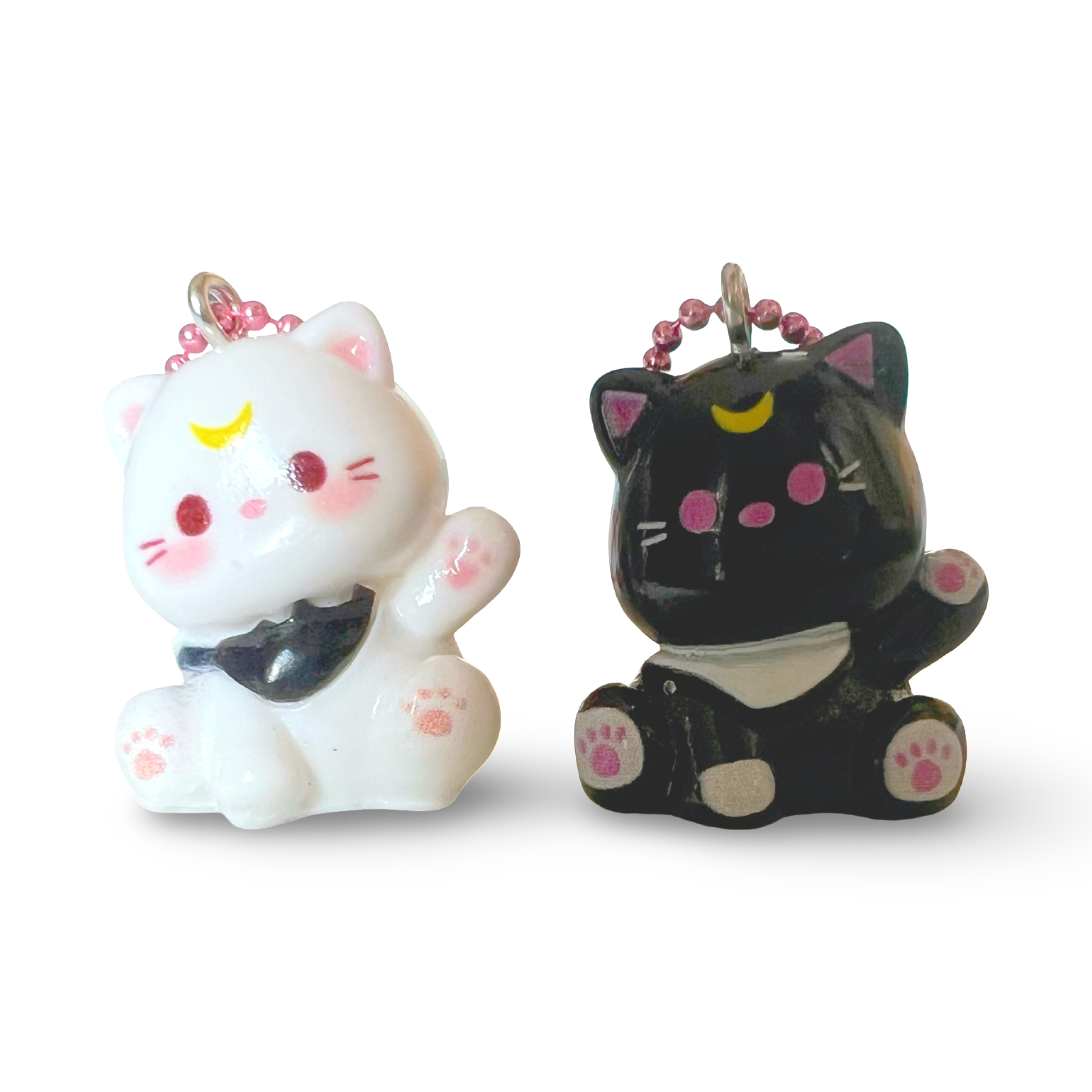 Pop Cutie Accessories & Gifts - Wholesale Kids Necklace - Kids - Lucky Moon Cat Necklace - Kawaii Handmade Halloween Anime 4