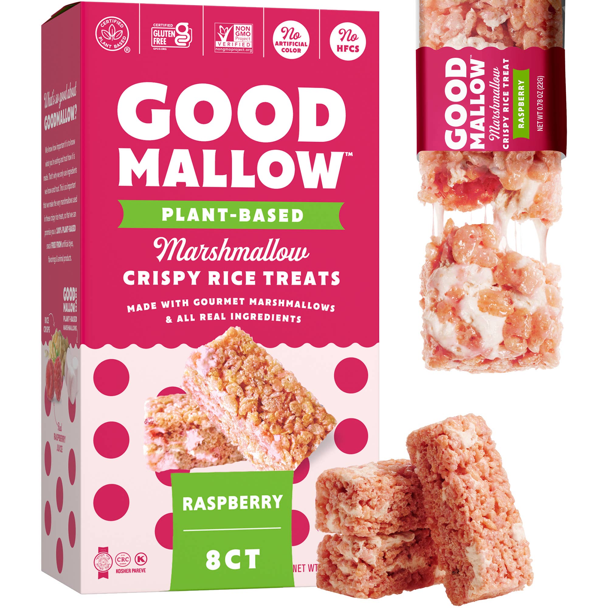 Snackatere – Großhandel Snack-Riegel – Vegane Rice Crispy Treats einzeln verpackt, Schachtel mit 8 Stück4