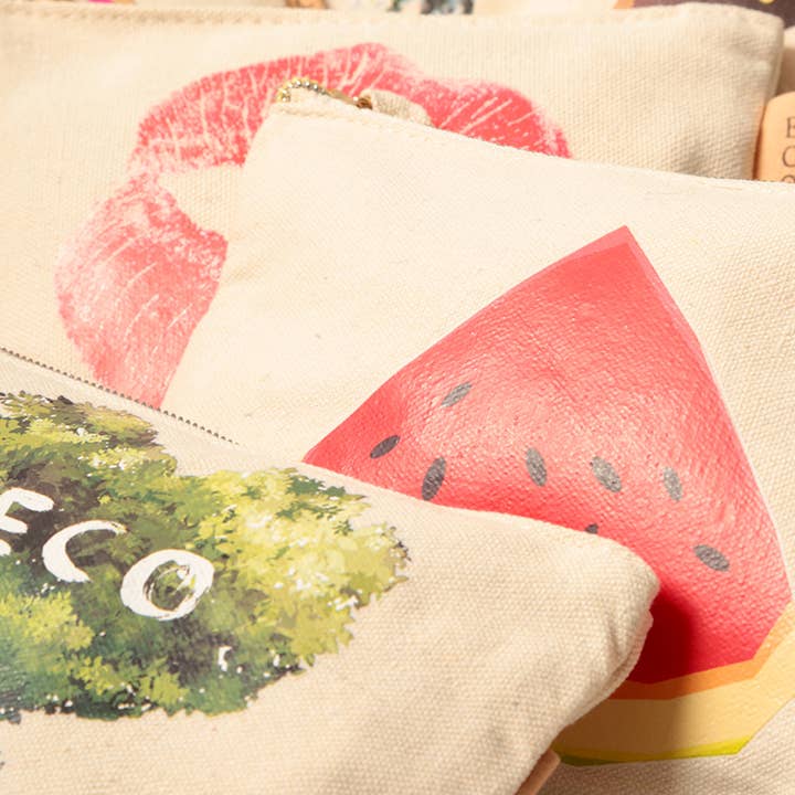 Fashion City - Wholesale Pouch – Women’s - Multi Images Cotton Canvas Eco Pouch Bags11