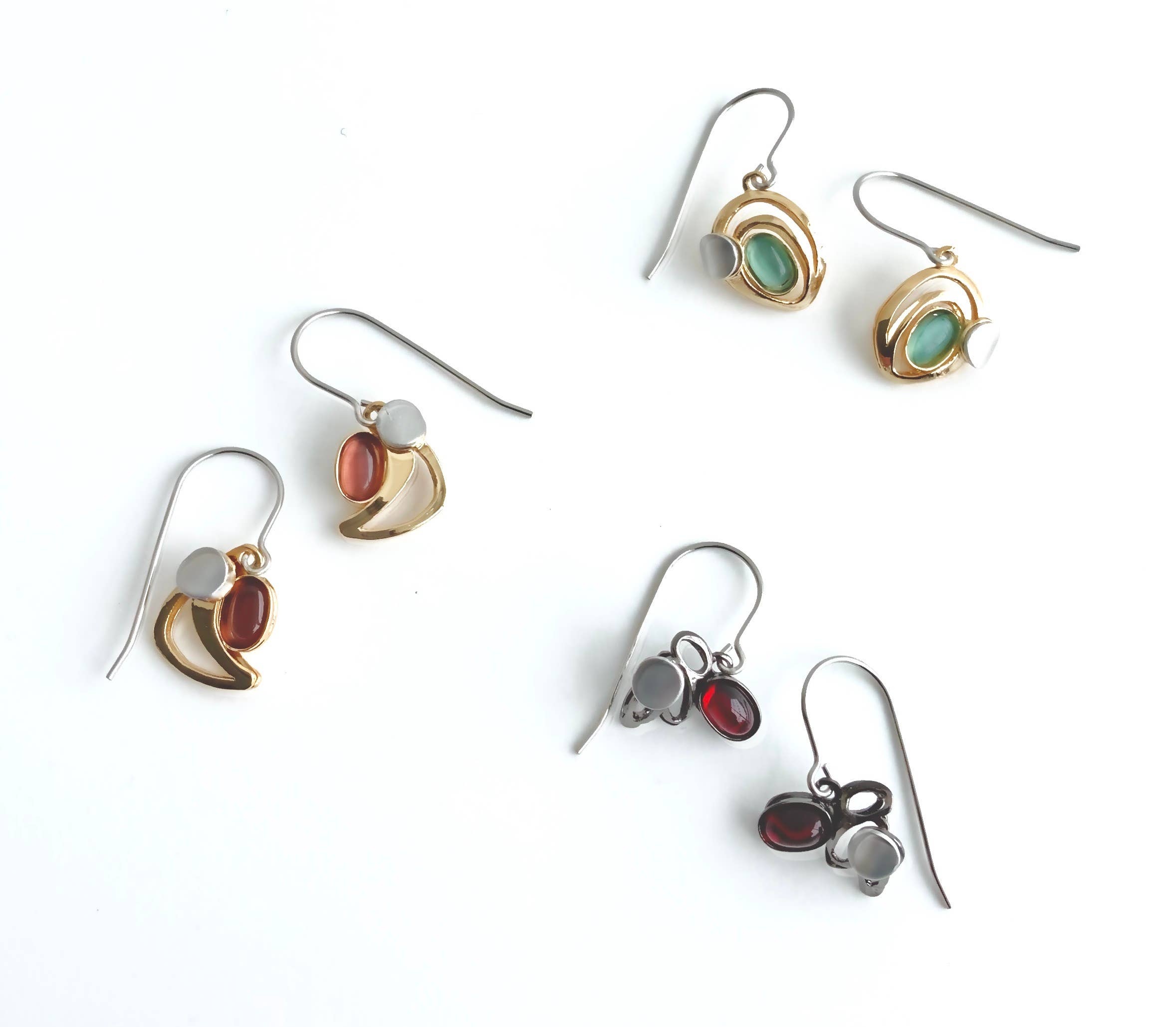 Christophe Poly / Crono Design – Engroshandel Smykkesæt – ØRERINGE Forpakning (DW12.1) - 15x Mini WireEars & Gratis Displays44