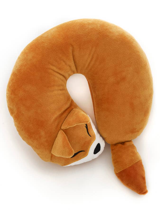 Almohada de Viaje en Forma de U Acogedora y Suave con Diseño de Zorro Animal para venta al por mayor de Cozy Time Ltd