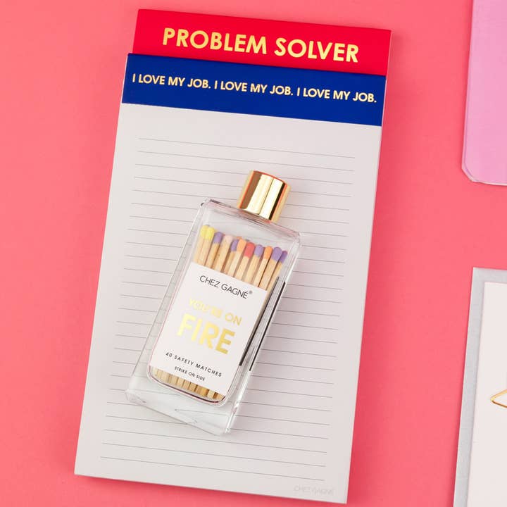 Chez Gagné - Wholesale Matches - You're on Fire - Glass Bottle Safety Matches - Rainbow/Multi6