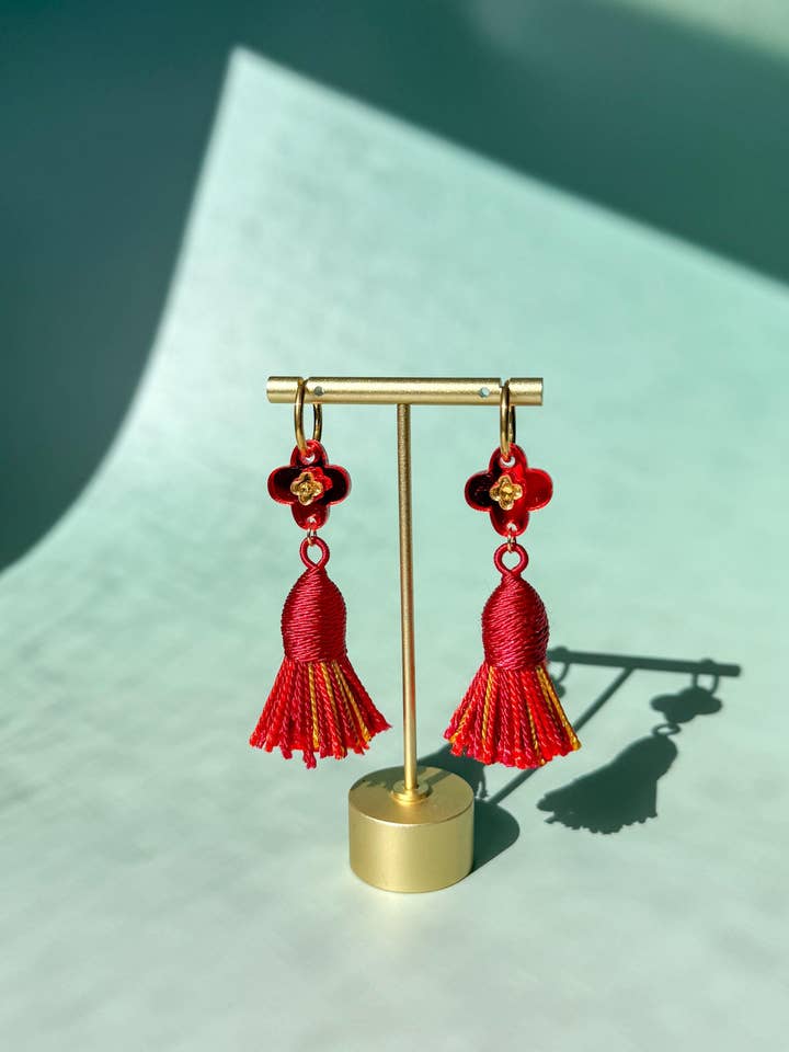 Prosperity Tassels Earrings for wholesale by Sunnie Creative