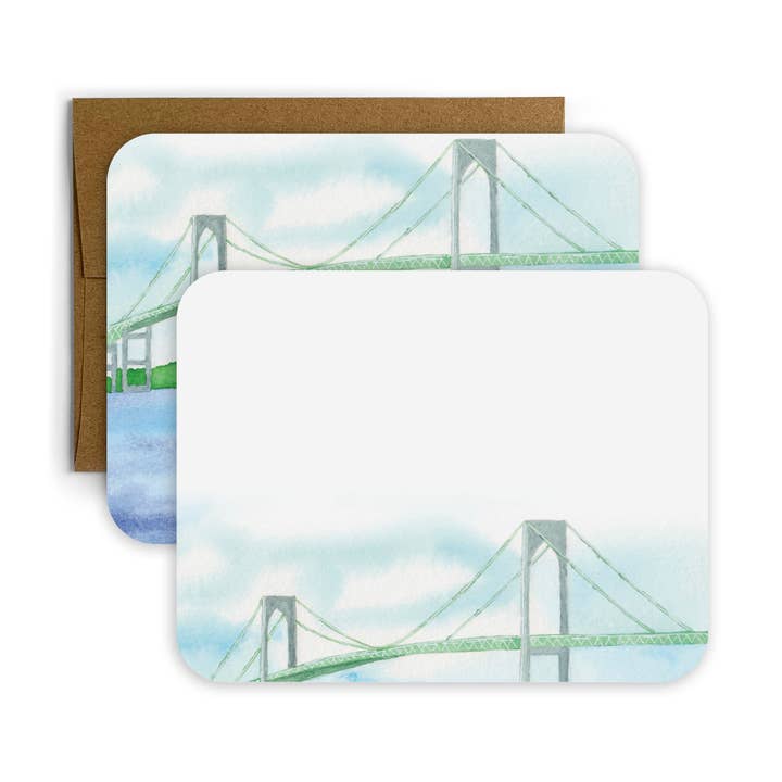 Ensemble de papeterie Newport Bridge pour la vente par Eileen Graphics