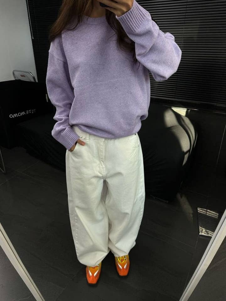 Little Light - Wholesale Knit Sweater - Women's - Soft Cashmere Blend Washable Knit Sweater Made in Korea24