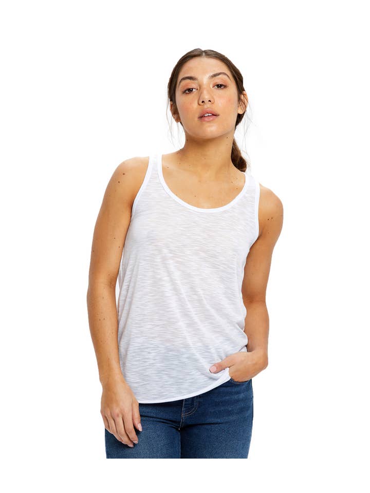 US Blanks - Wholesale Tank Top - Women's - Women's Solid Slub Racer Tank3