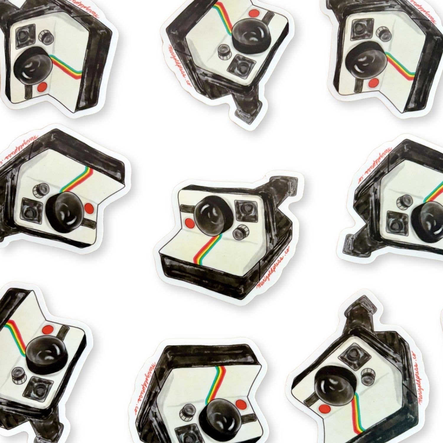 Marigold Press – Großhandel Aufkleber – Klassischer Polaroid-Kamera-Aufkleber 1