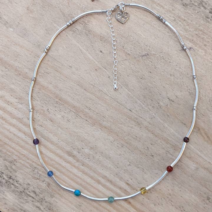 Silver Chakra Halsband för wholesale av luna-tree