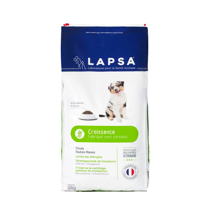 PUPPY KIBBLE GROWTH WITHOUT CEREALS 12KG for wholesale by LAPSA