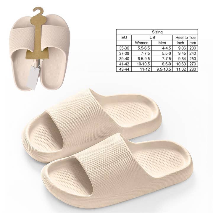 Bodico - Wholesale Sandals - Unisex - Bodico Adult Basic Plush Slides, 5 Sizes, 5 Colors