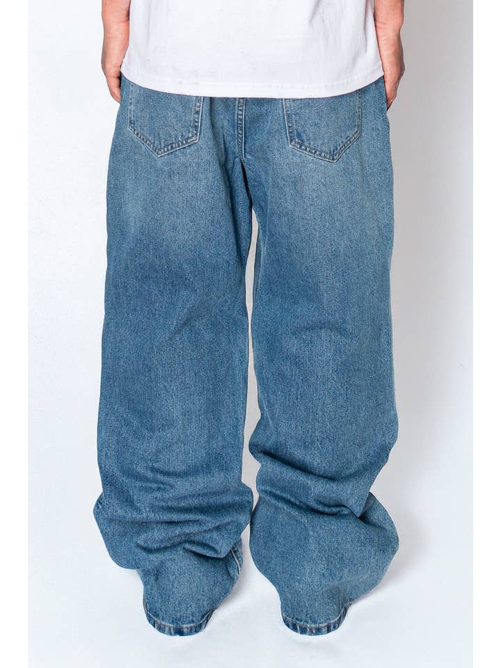 INDIGO DL1505 Super Wide Bottom Baggy Jeans (OPEN PACK) for wholesale on Faire