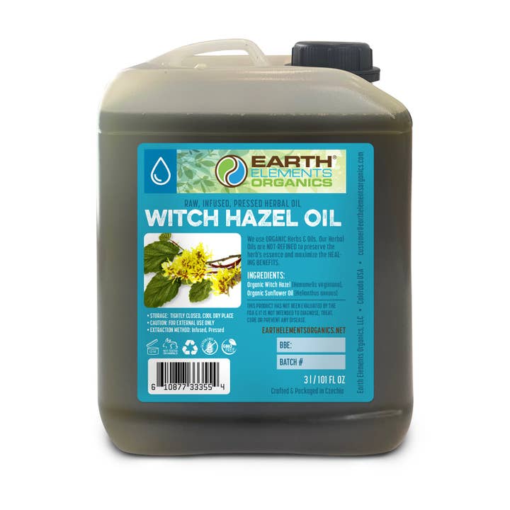 Aceite de hamamelis orgánico para venta al por mayor de Earth Elements Organics