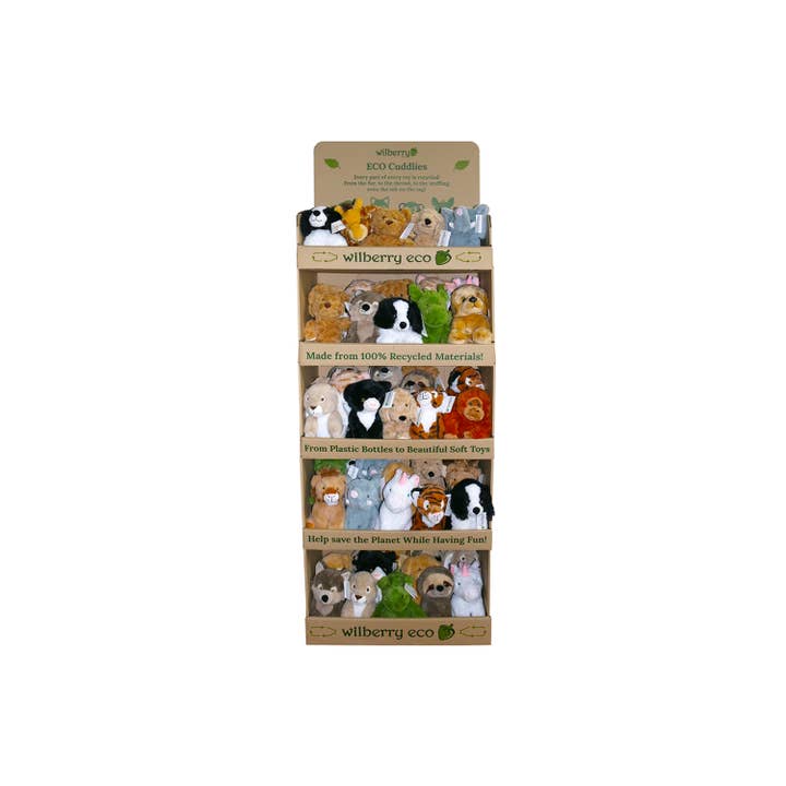Wilberry Display Stands: Wilberry Eco FSDU (brown) for wholesale by The Puppet Company (US)