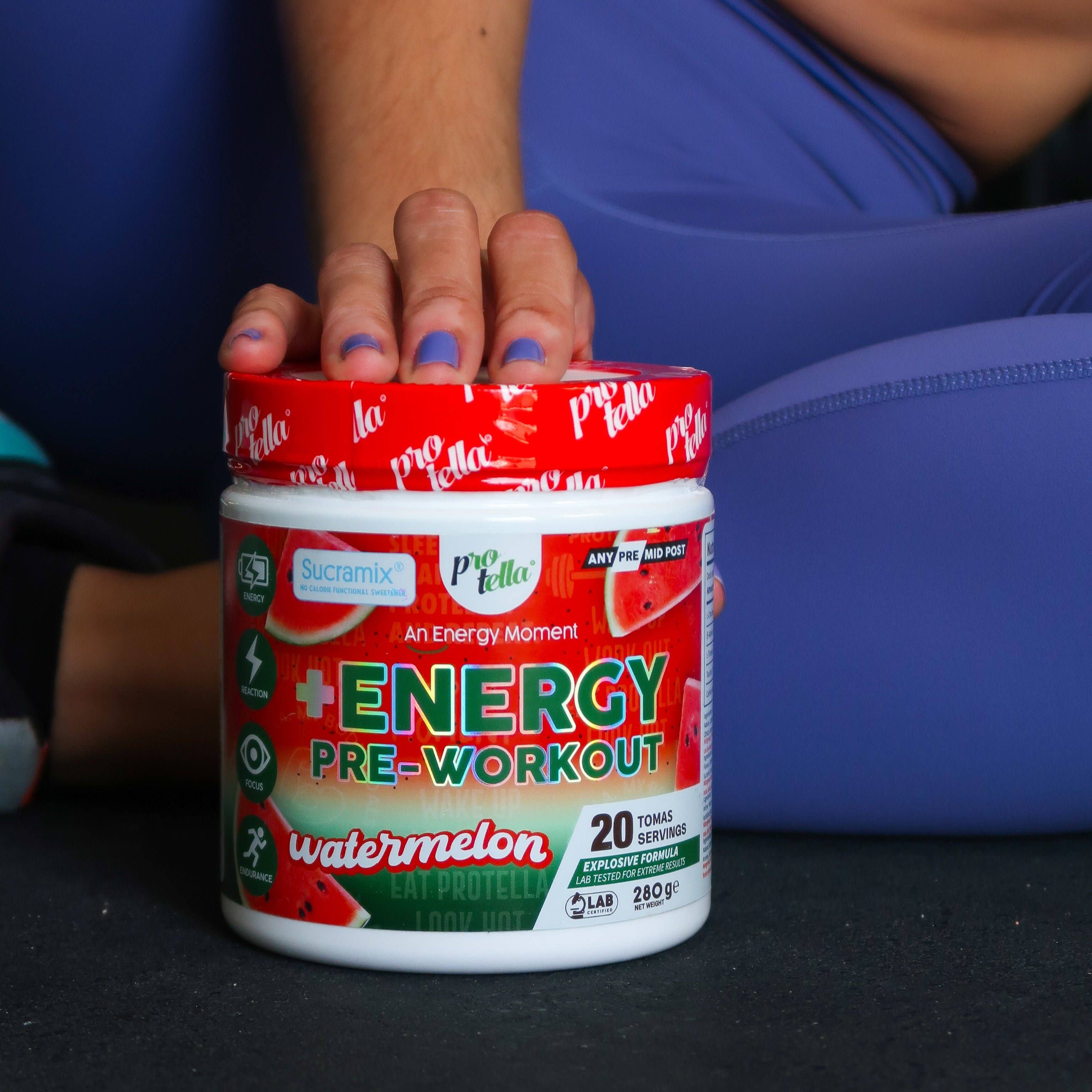 Protella - Wholesale Protein/Superfood Powder - Pre-Workout Watermelon 280g1