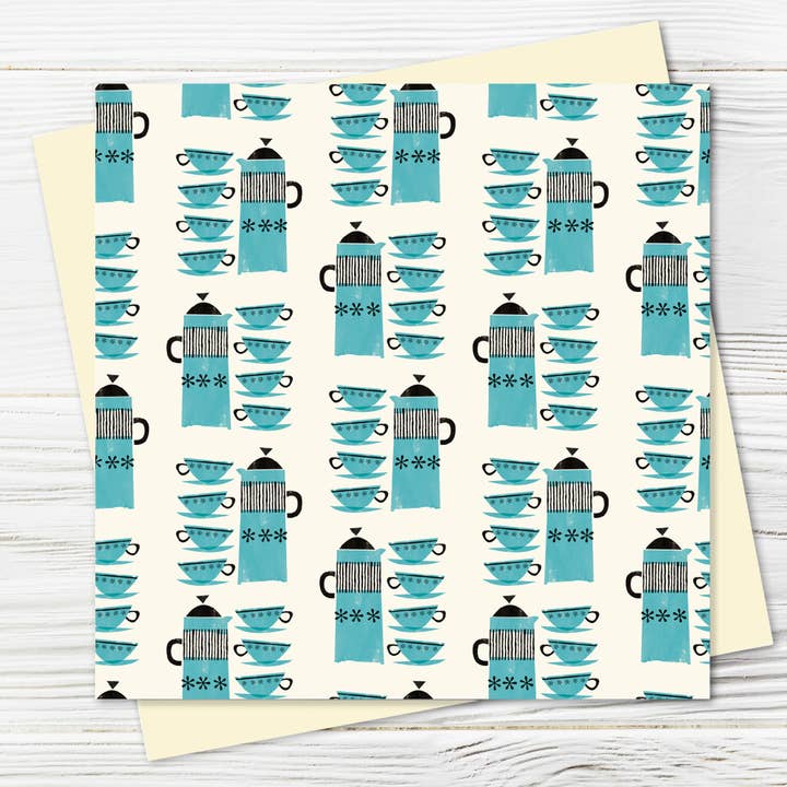 Just Patterns: Blue Coffee Pots for wholesale by Pennychoo