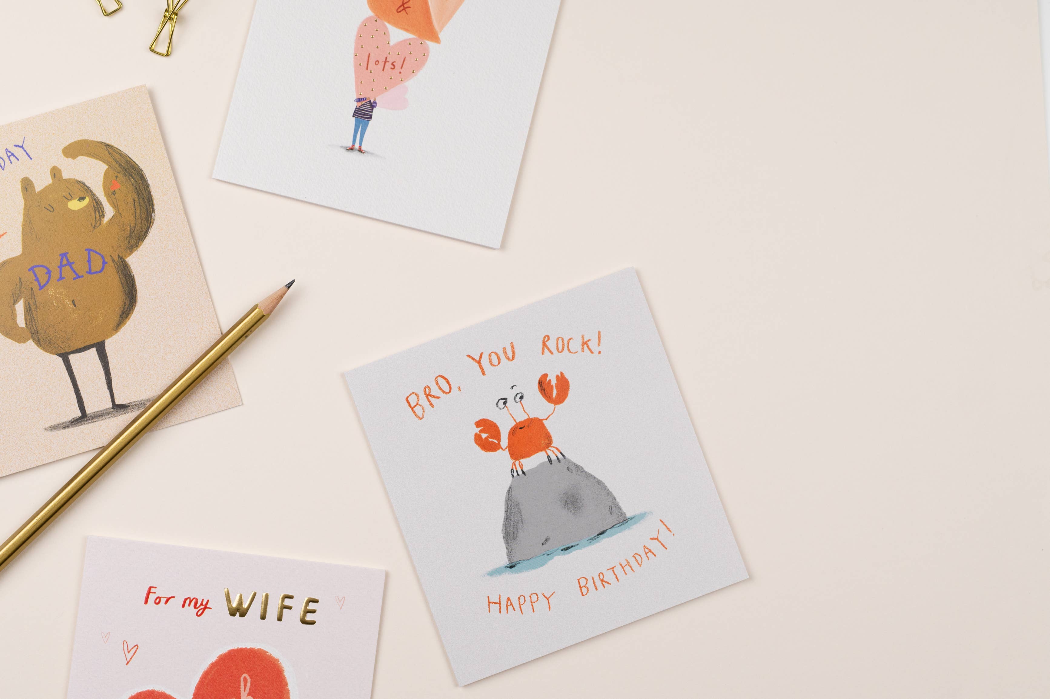 Meraki Greeting Cards - Wholesale Father's Day Card - YOU ROCK Father's Day Card2