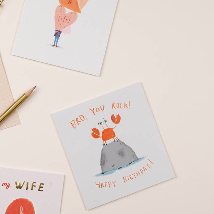 Meraki Greeting Cards - Wholesale Father's Day Card - YOU ROCK Father's Day Card2