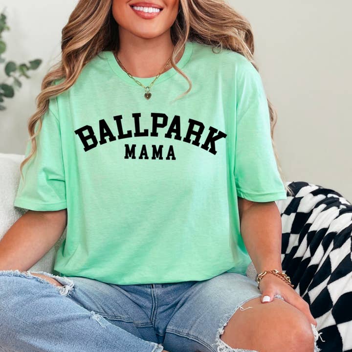Shoppe SHC - Wholesale T-Shirt (Graphic) - Women's - Ballpark Mama Graphic Shirt | Gameday Shirt | Gildan  29