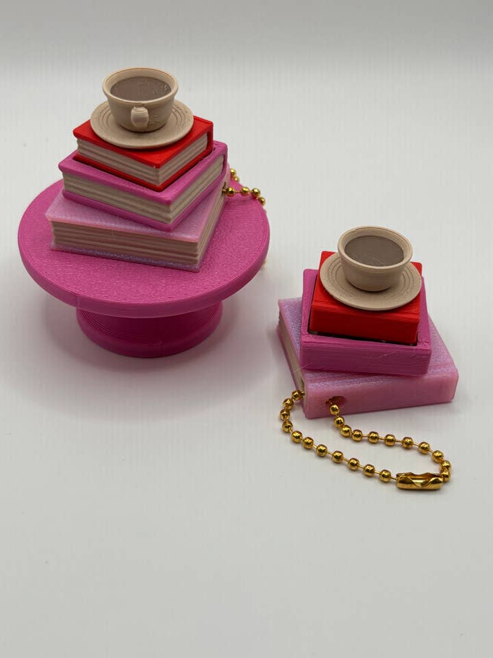 Books and Coffee Clicker for wholesale by Stella Cake Creations