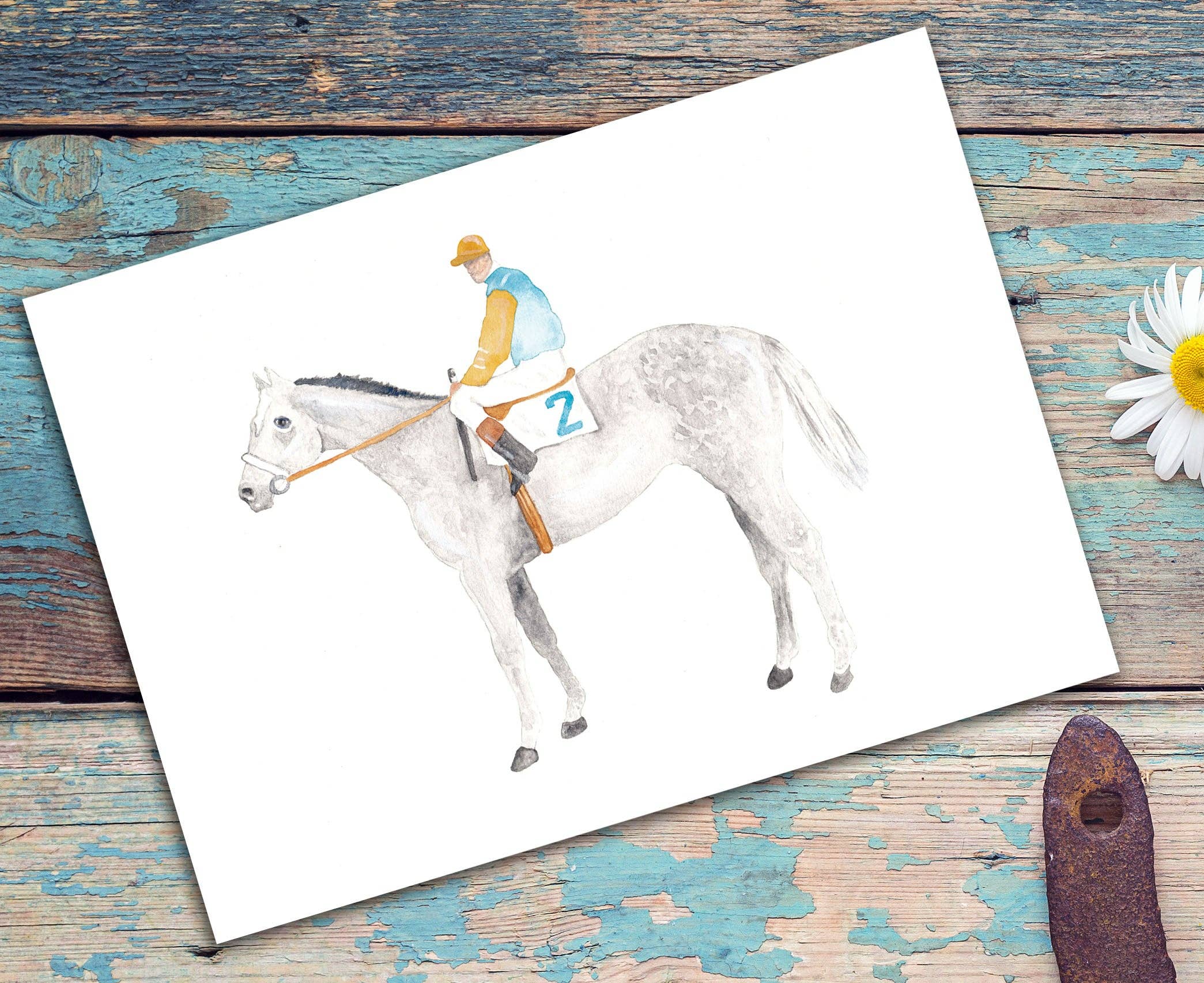 Color Me Eden - Wholesale Art Print - Muncey Two - Vintage Jockey8
