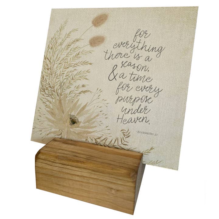 Graphically Speaking Design - Wholesale Sign - Mini Canvas, There Is A Season, Fall Shelf Decor