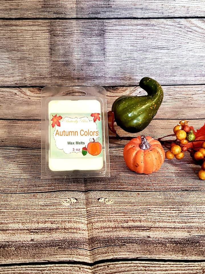 Autumn Colors Wax Melts | Apple Wax Melts | Cinnamon Wax Melts | Wood Scented Wax Melts | Woody Wax Melts | Earthy Wax Melts | Earth Scented for wholesale by Butterfly Bliss
