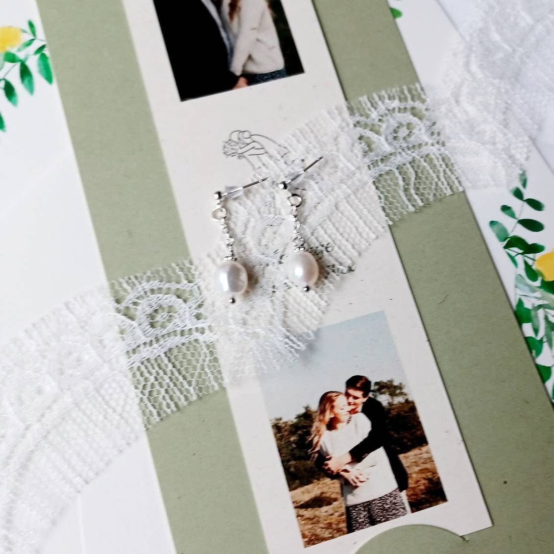 L'atelier du 6 - Wholesale Dangle Earrings - OMBELINE - Wedding ear beads - fresh water pearls3